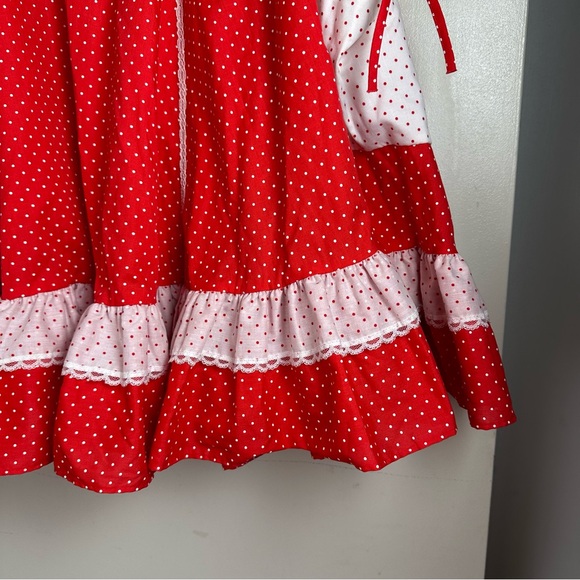 Graybo Originals Red White PolkaDot Vintage”Minnie Mouse”Inspired Prairie Skirt - Picture 8 of 13